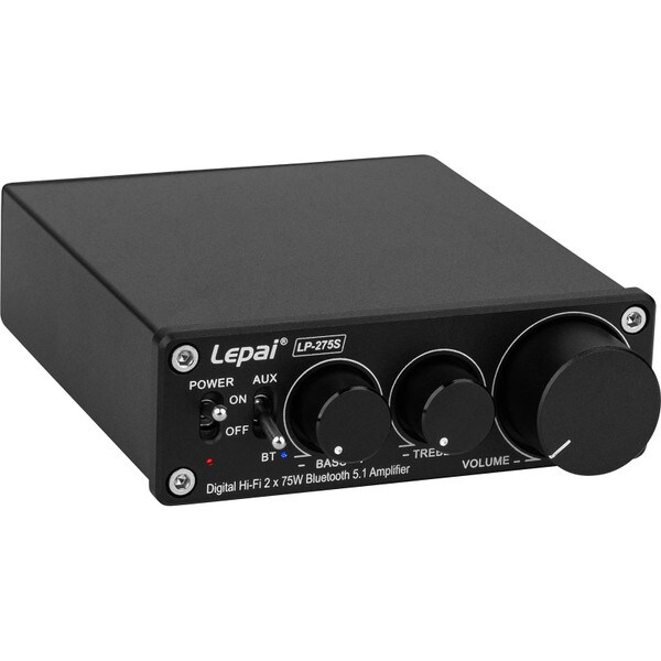 Main product image for Lepai LP-275S Digital Hi-Fi 2 x 75W Bluetooth 5.1 Amplifier with Power Supply310-275